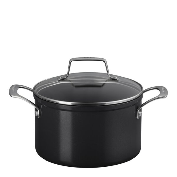 Le Creuset ENSC gryte med glasslokk 3,8L 20 cm black