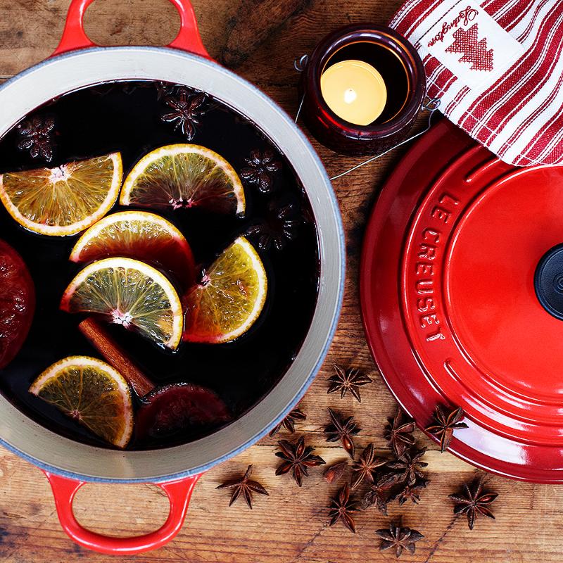 Le Creuset Signature støpejernsgryte rund 28 cm 6,7L cerise