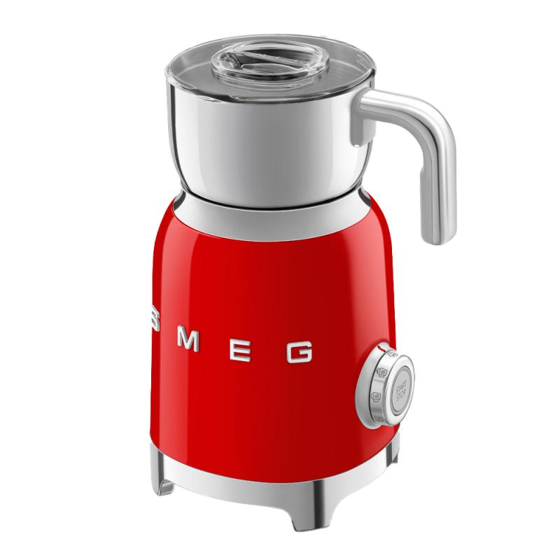 SMEG Melkeskummer MFF11 0,6L rød