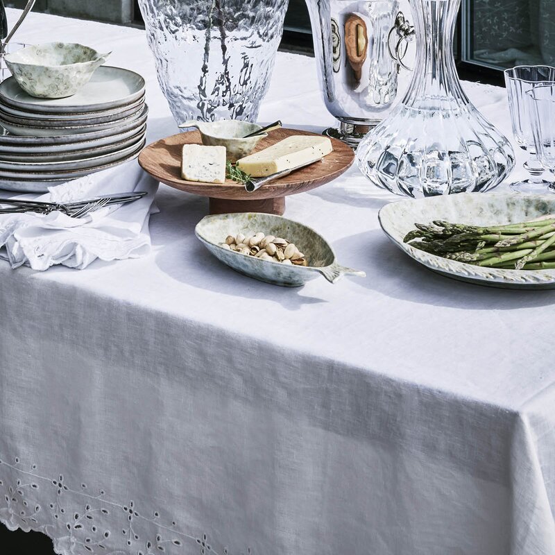 Lene Bjerre Anglaise duk 220x140 cm hvit