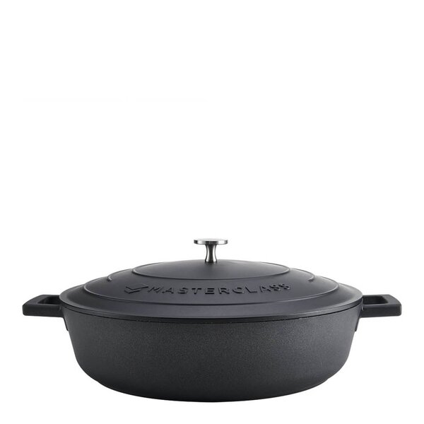 MasterClass Cast Aluminium lav gryte 5L svart