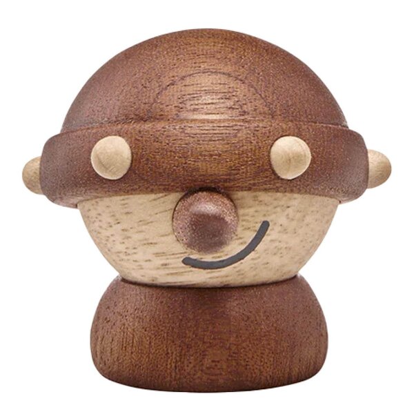 FableWood Harald Viking trefigur 5 cm gummitre/sapele