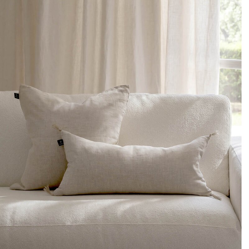 Himla Sunshine putetrekk lin 50x50 cm oatmeal