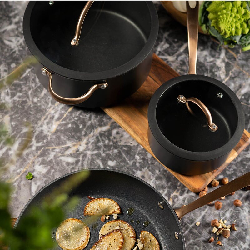 Modern House Black Copper gryte 1,5 L kfcc keramisk svart/kobber