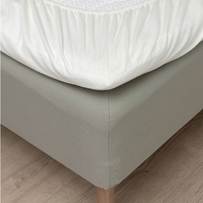 Høie Flanell formsydd laken 90x200x25 cm krem