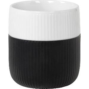 Royal Copenhagen Riflet Contrast krus 35 cl svart