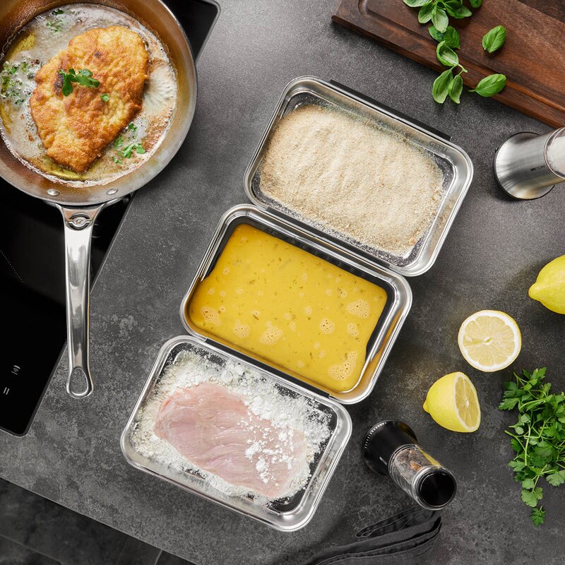 Gefu Pando formsett 3 deler stål