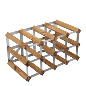 The Swedish Wine Rack Factory Vinstativ 12 flasker montert lys eik