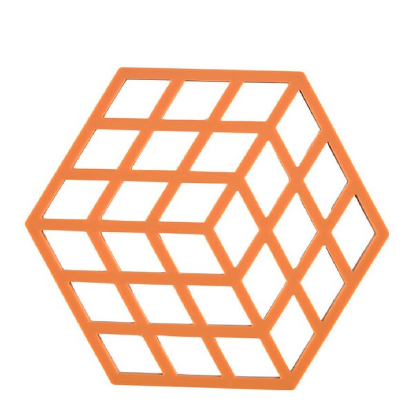 Zone Denmark Cube bordskåner 16x14 cm orange
