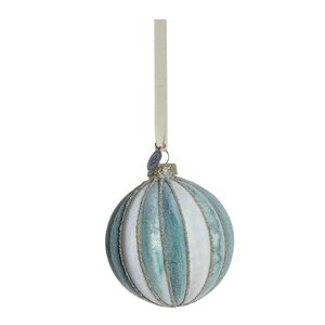 Lene Bjerre Nomillia juledekorasjon 8 cm turkis