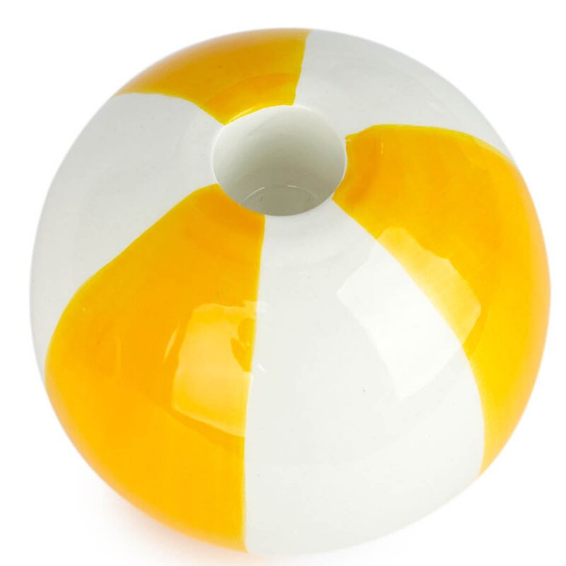 Balvi Floats lysestake 8 cm Beachball gul