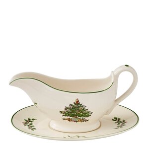 Spode Christmas Tree sausenebb med fat 31 cl