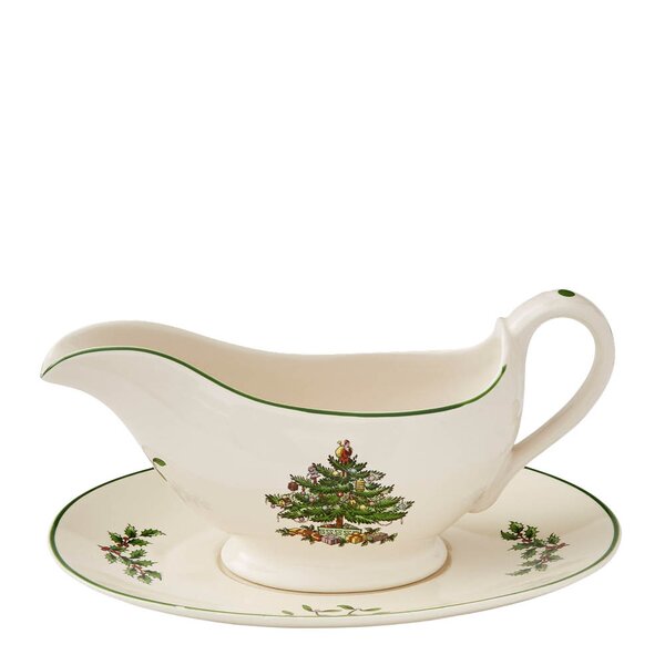 Spode Christmas Tree sausenebb med fat 31 cl