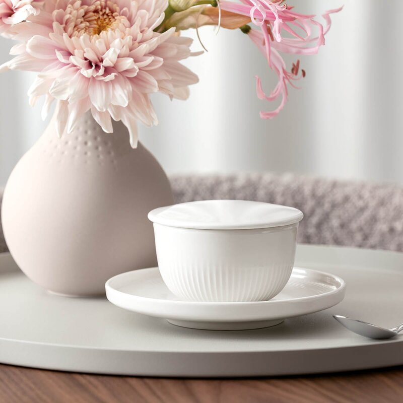 Villeroy & Boch Afina skål til kaffekopp 14 cm hvit