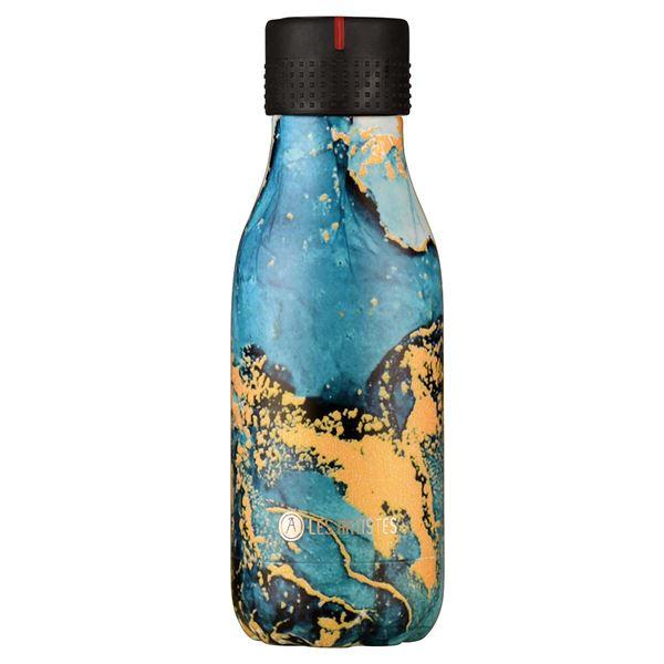 Les Artistes Bottle Up Design termoflaske 0,28L blå/gull/grå