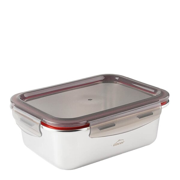 Lacor Matboks i stål med tett lokk 1,8L 23x17,5x8,3 cm