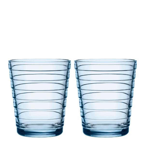 Iittala Aino Aalto glass 22 cl 2 stk aqua