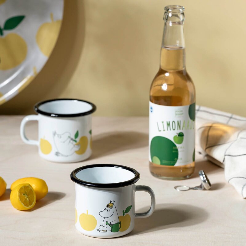 Muurla Mummikopp emalje 25 cl Snorkfrøken eple gul