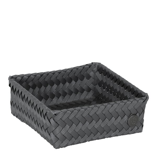 Handed By Fit Square oppbevaringskurv 18x18x7 cm dark grey