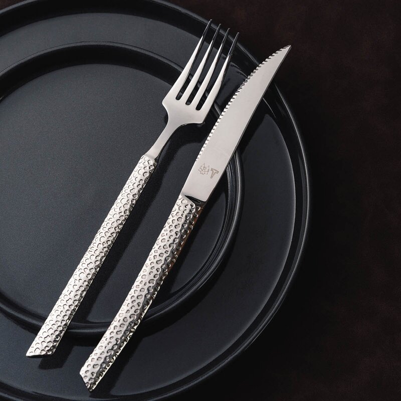 Vargen & Thor Lava bestikksett 8 deler sølv