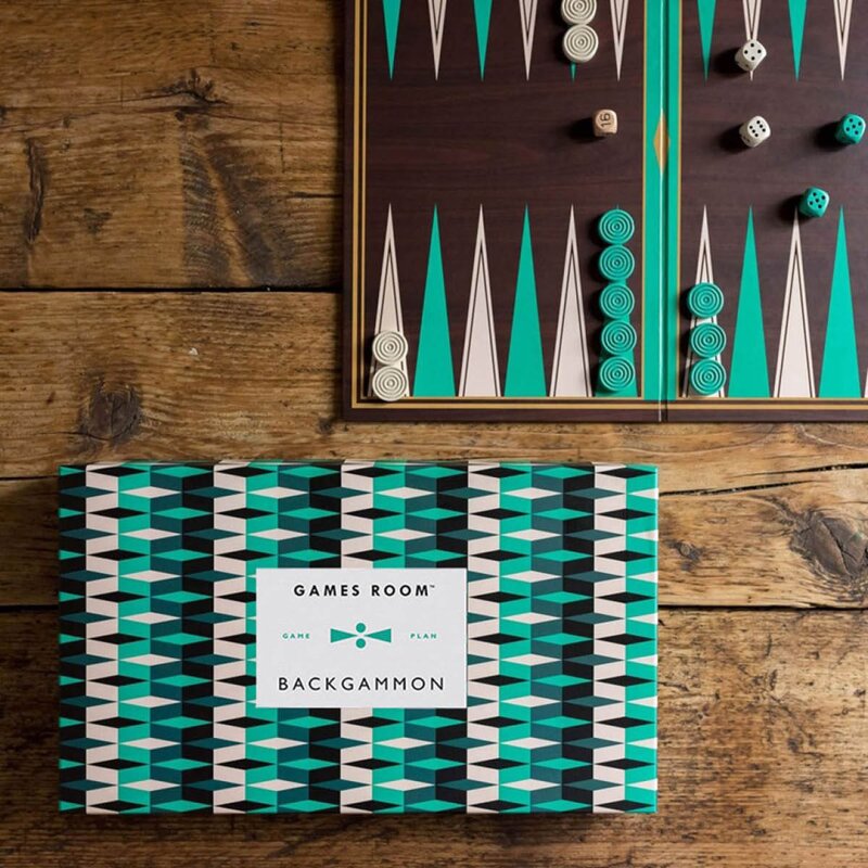 Games Room Backgammon grafisk mønstret boks