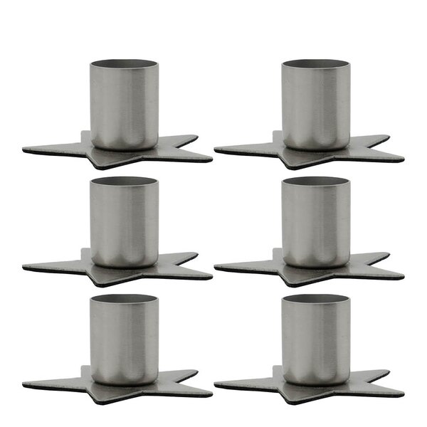 House Doctor Stage lysestake i jern 6 stk sølv