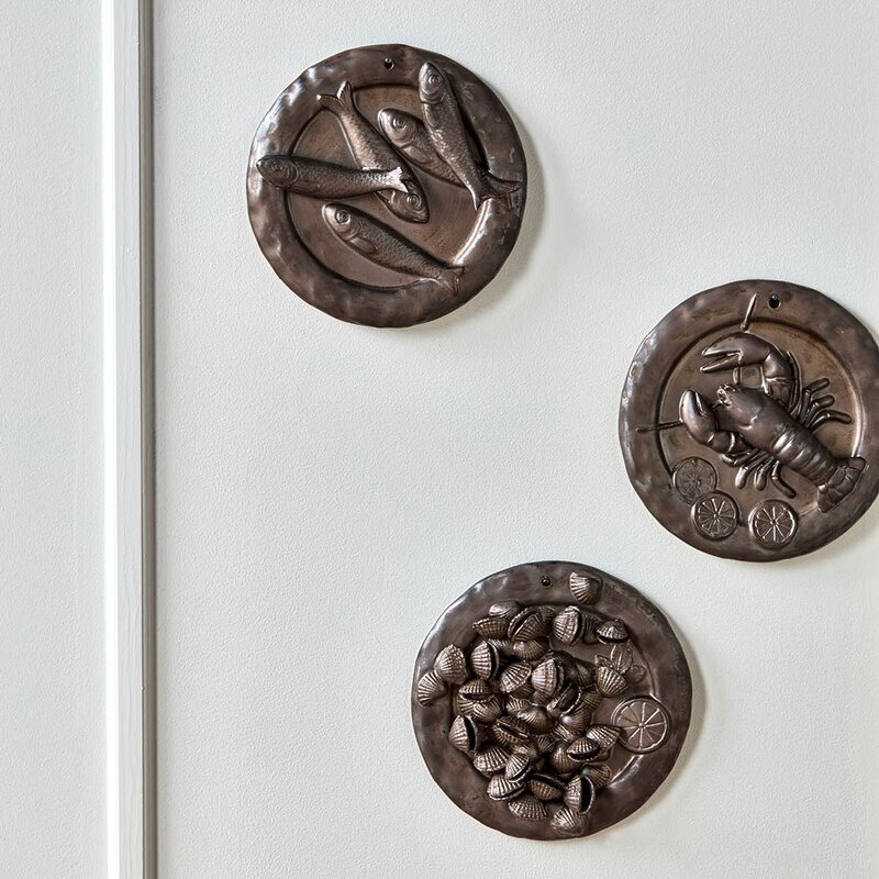 House Doctor Veggkunst Plate 20x3,5 cm 3 stk brun