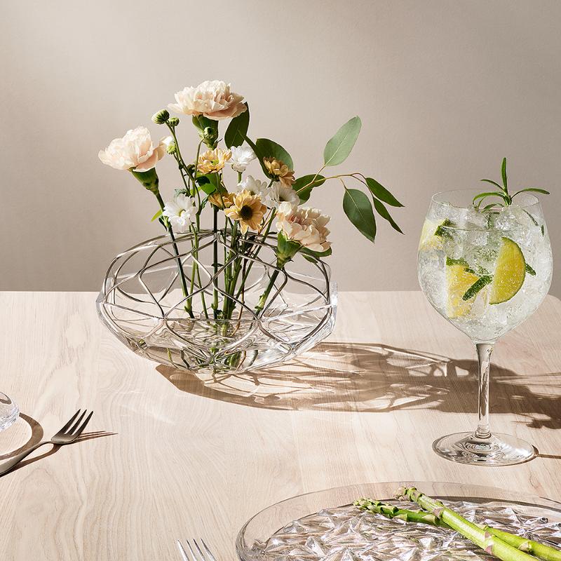 Orrefors Bloom klarglass vase 23x12,5 cm