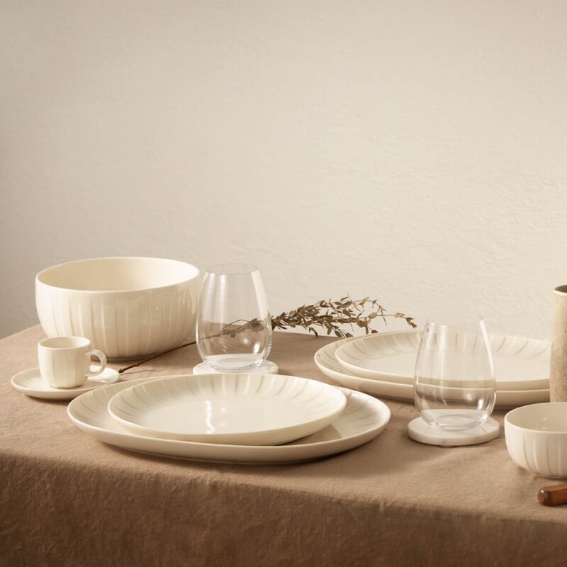 Stiernholm Senja tallerken 27 cm hvit