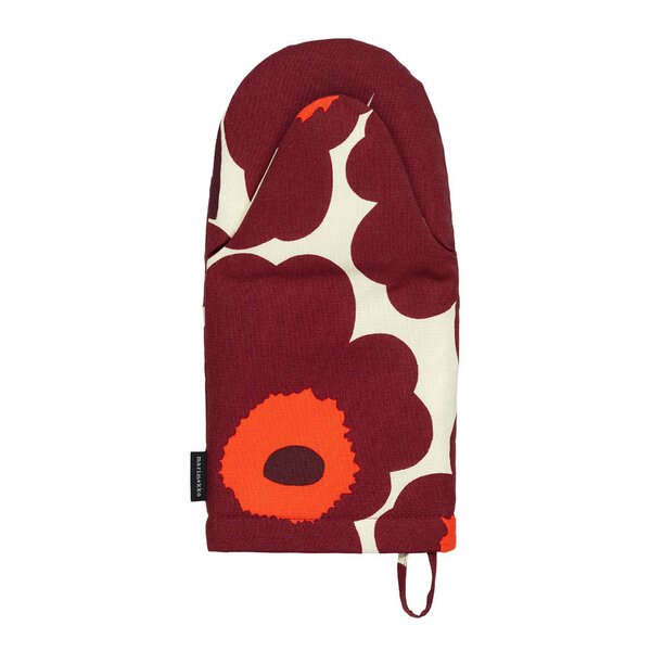 Marimekko Pieni Unikko grytevott 31,5x15 cm vanilje/vinrød/rød