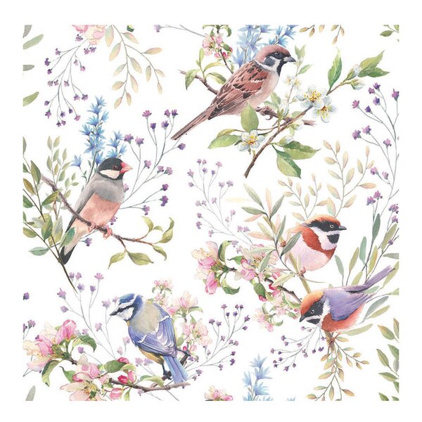 Ambiente Serviett 33x33 cm 20 stk Busy Birds