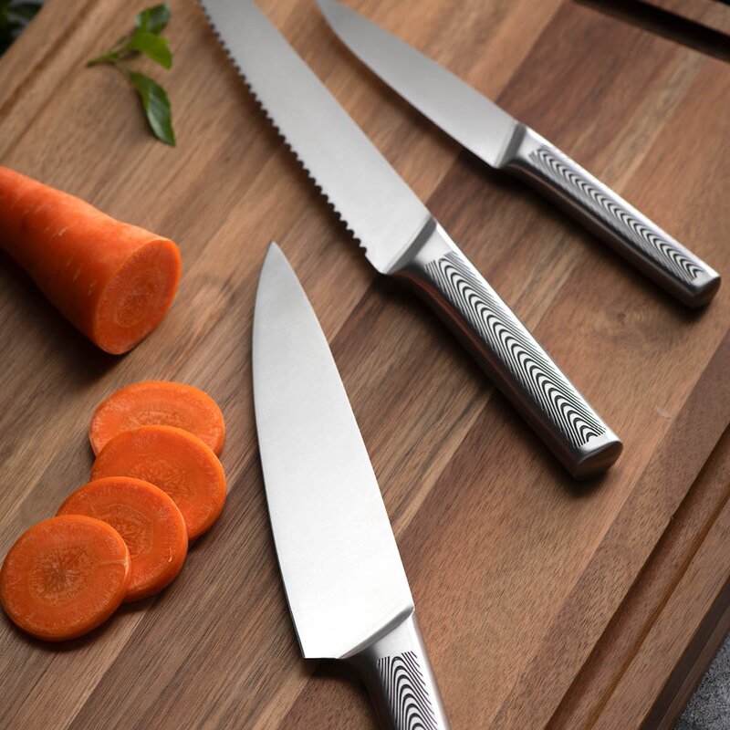 Modern House Blade knivsett 3 deler stål