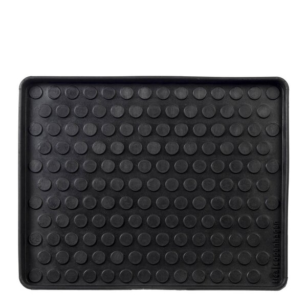 Tica Copenhagen Dot sko- og støvelbrett 48x38x3 cm svart