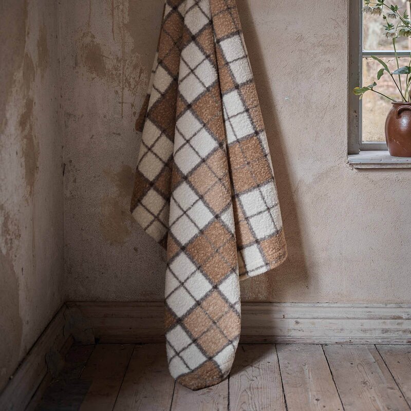 Fondaco Frode pledd 130x170 cm brun