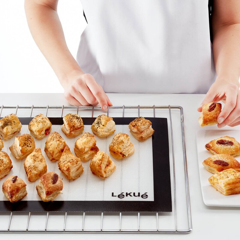 Lékué Bakeunderlag i silikon 60x40 cm klar/svart