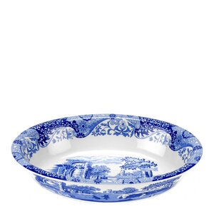 Spode Blue Italian ildfast form oval 31,5x22,5 cm blå/hvit