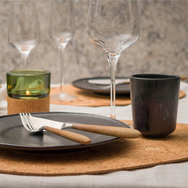 Stiernholm Kork dekkebrikke 4 stk organisk