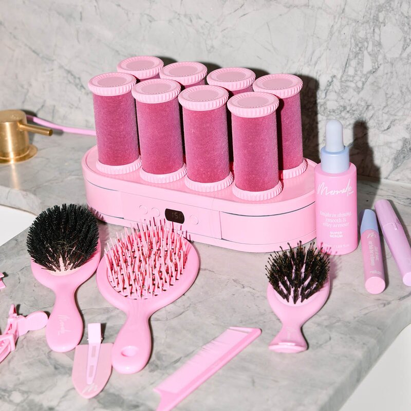 Mermade Varmeruller digital rosa