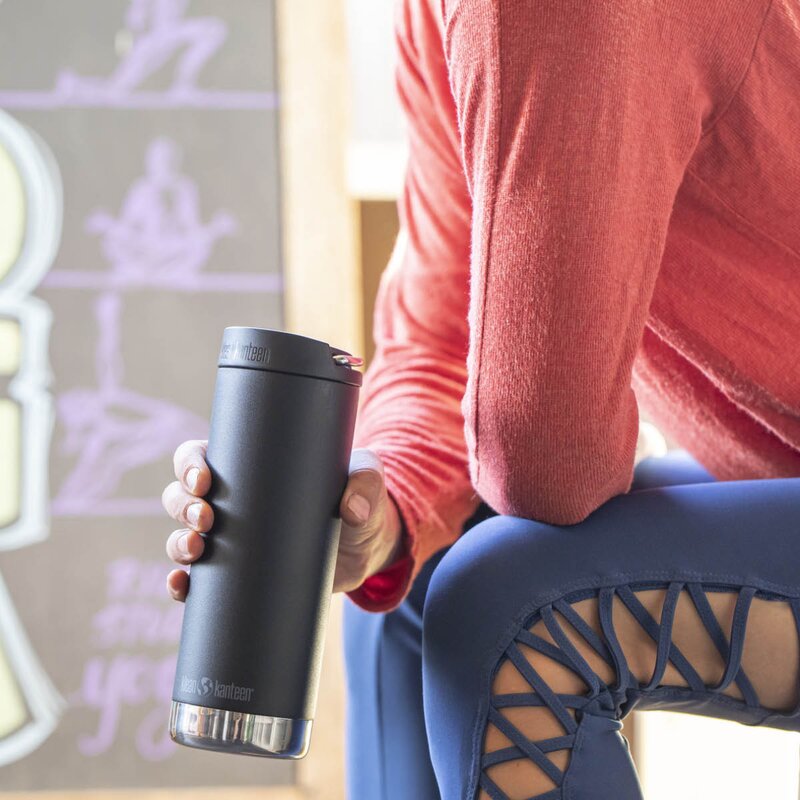 Klean Kanteen TKWide termokopp 47 cl med kafélokk svart