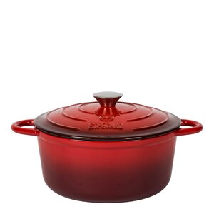 Espegard Støpejernsgryte 4 L rød