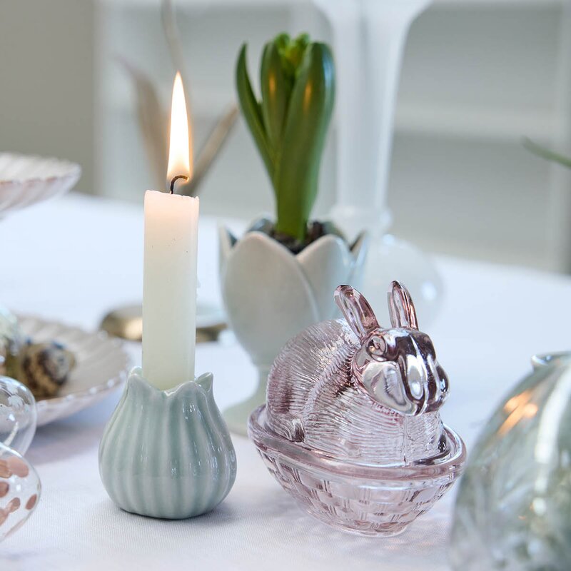 Lene Bjerre Bunnia bonbonniere kanin 9,8 cm dusty rose