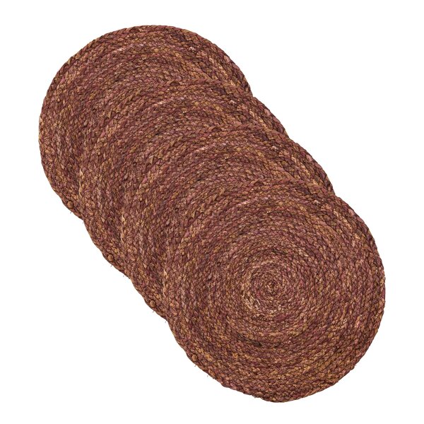 House Doctor Circle spisebrikke 38 cm 4 stk taupe rosa