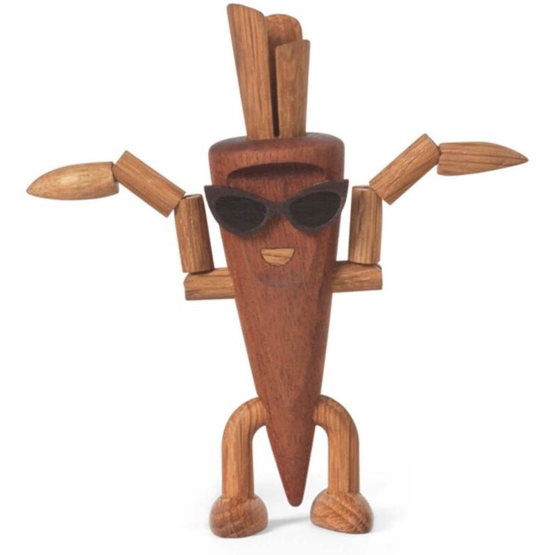 Spring Copenhagen Woodies Camille Carrot trefigur 13 cm eik