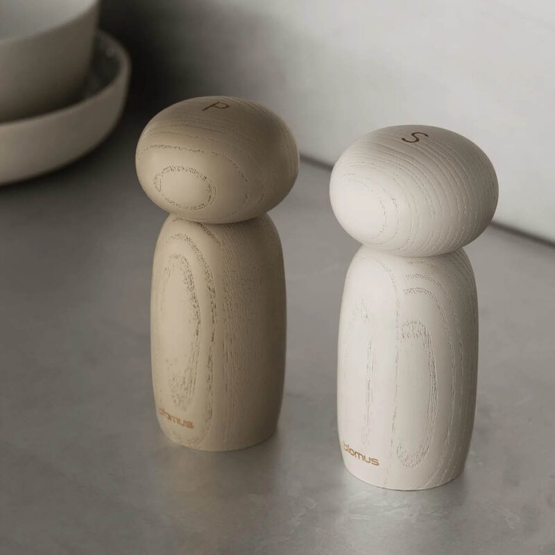 Blomus Moli salt- og pepperkvern 13 cm beige/brun