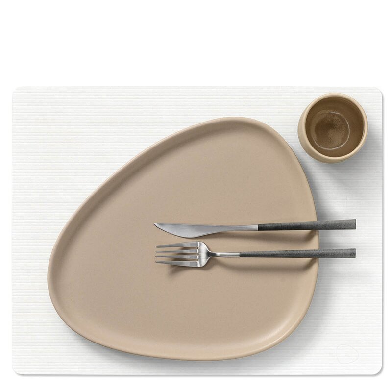 LIND DNA Square Corduroy bordbrikke 45 cm Pure White