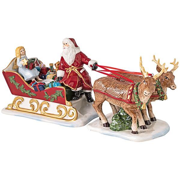 Villeroy & Boch Christmas Toy-s julenisse m/slede 14 cm