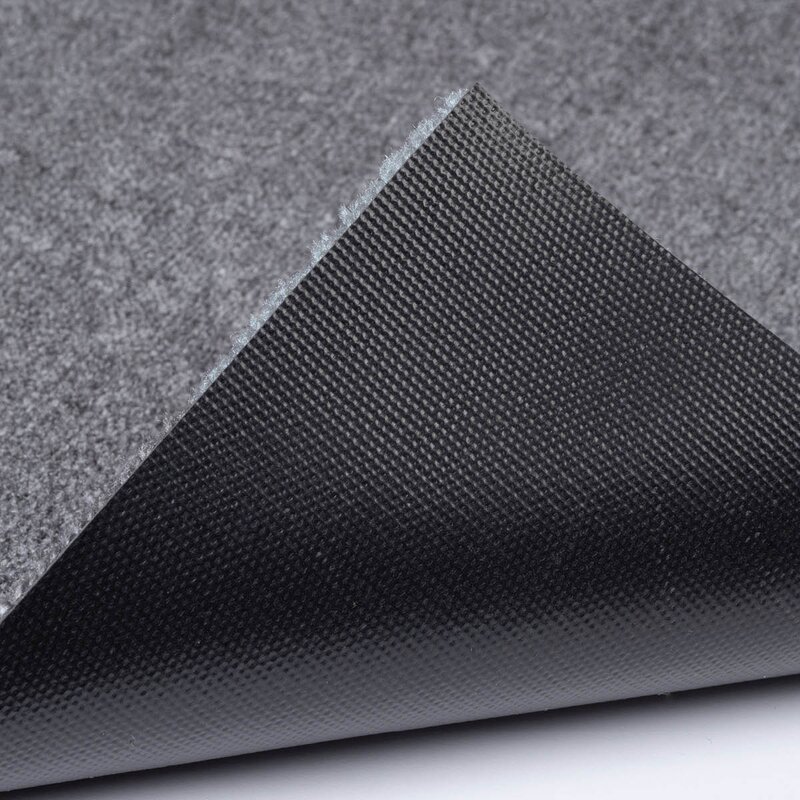 Tica Copenhagen Stripes horisontal gulvmatte 130x90 cm dijon/grey