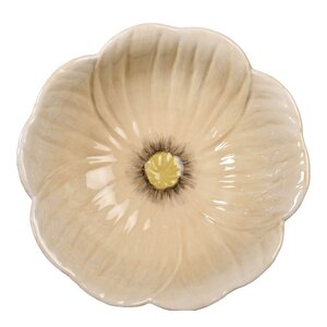 ByOn Poppy valmue skål M 18x6,5 cm beige