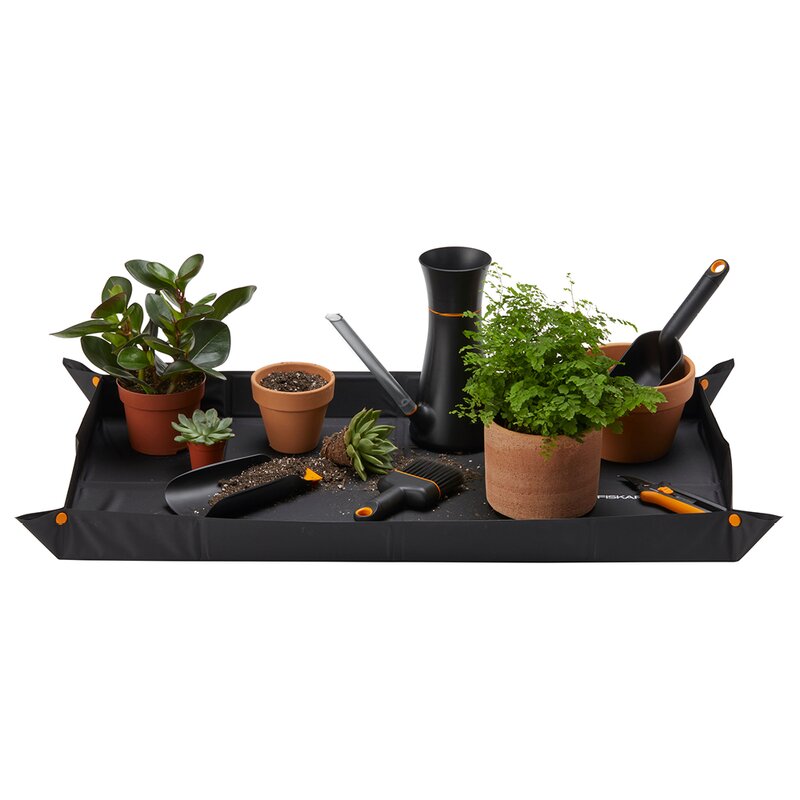 Fiskars Plantematte 82,5x44,5x6 cm svart