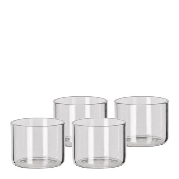 Blomsterbergs Dessertglass 6 cm 4 stk borosilikatglass